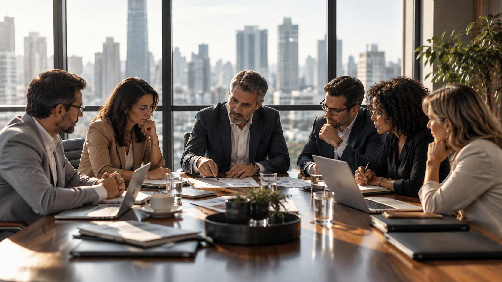 ambiente variado · Reunião com a diretoria do cliente